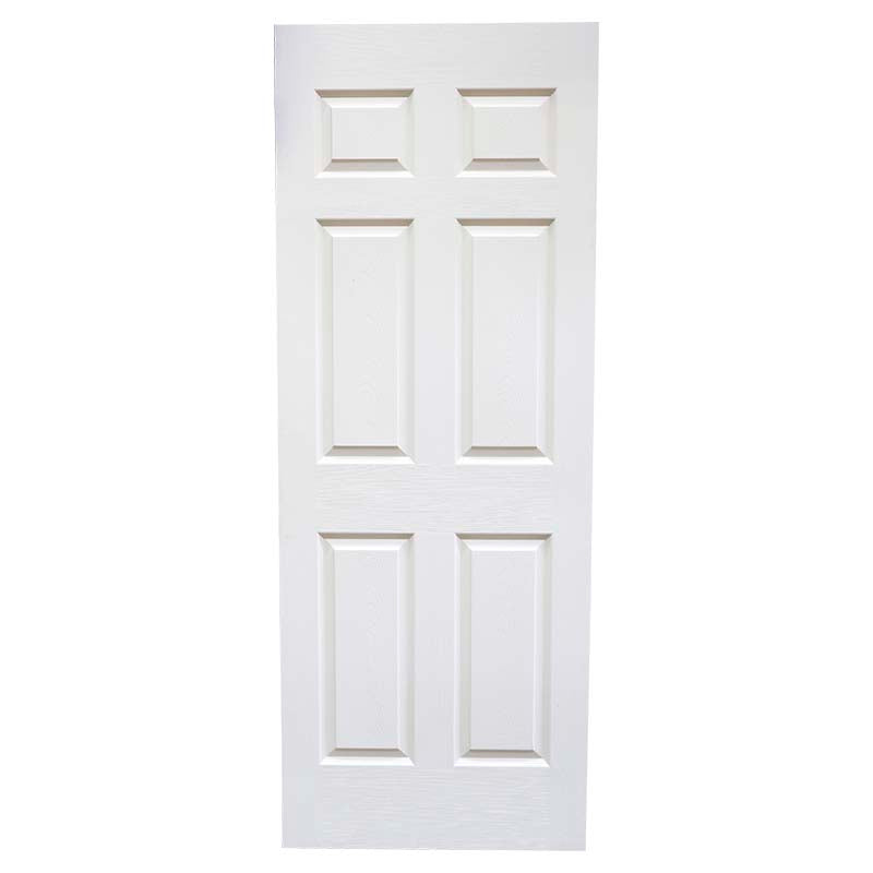 HDF skin 6-panel flush door 210 x 65 cm 33 mm white