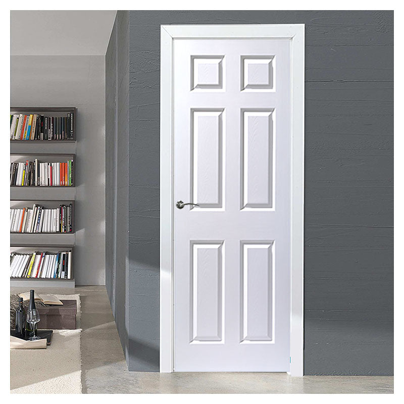 Puerta entamborada hdf colonial 210 x 70 cm 33 mm blanco