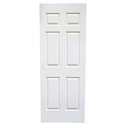 Puerta entamborada hdf skin 6 tableros 210 x 95 cm 33 mm blanca