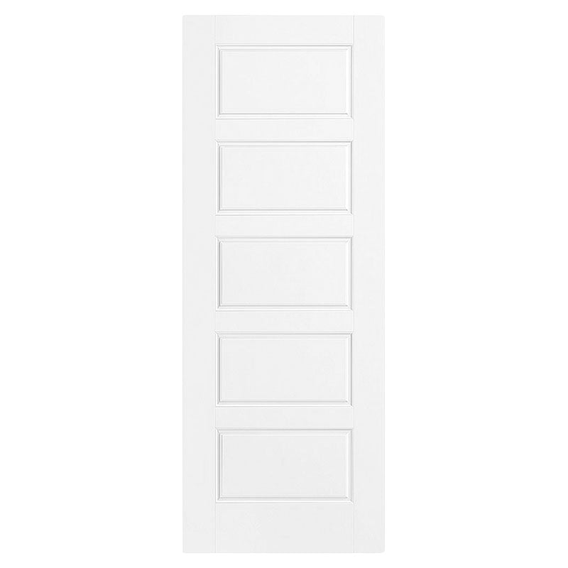 Puerta hdf moldeada Borderío 85 x 210 cm 33 mm blanco premier