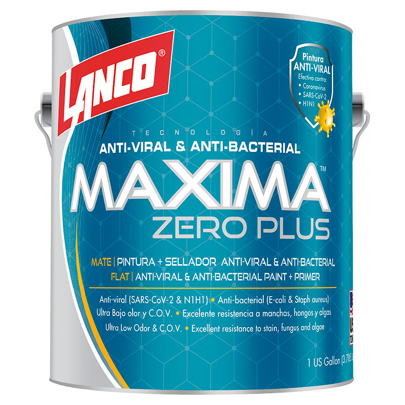Lanco Máxima Zero Plus Latex Paint matte white 1 gal