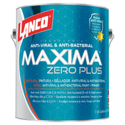Pintura látex Máxima Zero Plus blanco satinado 1 gal Lanco