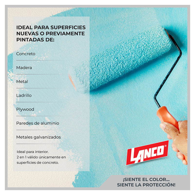 Lanco Maxima Zero Plus White Flat Latex Paint 5 gal