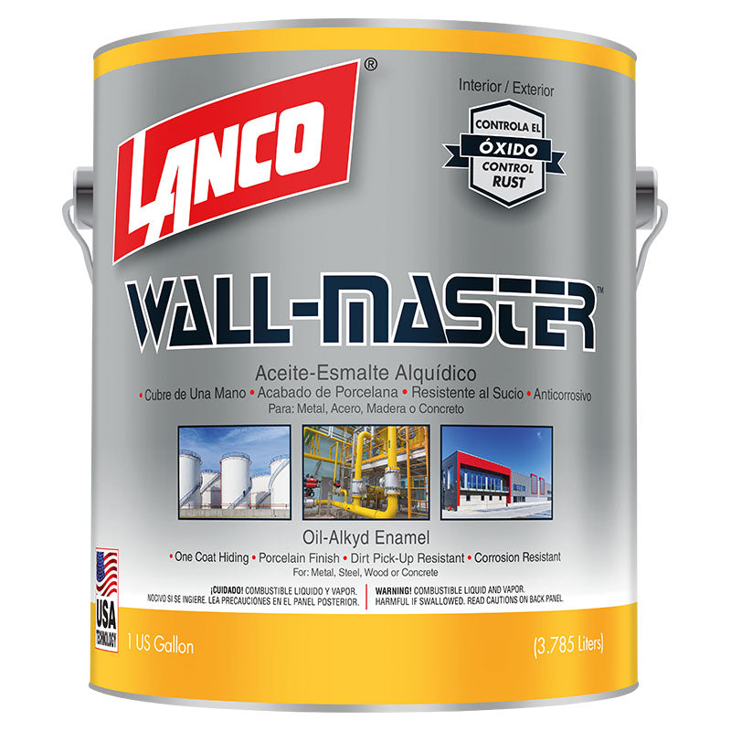 Lanco Wall-Master Flat White Paint, 1 Gallon