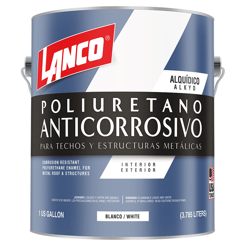 Anticorrosivo poliuretano blanco 1 gal Lanco