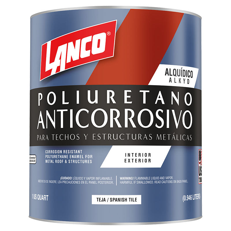 Polyurethane anticorrosive tile 1/4 gal Lanco