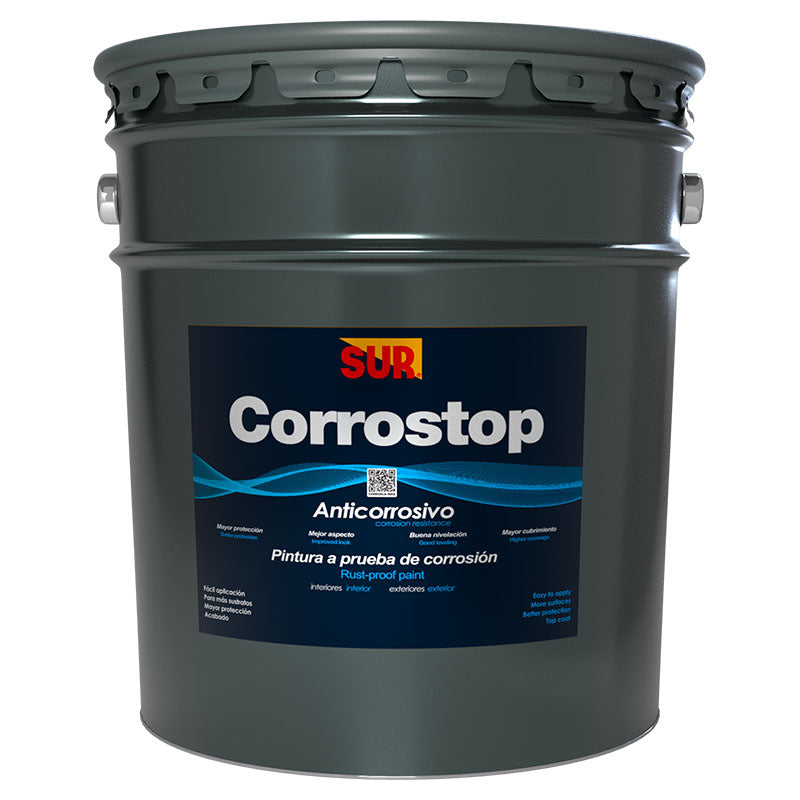 Anticorrosivo aceite Corrostop rojo óxido 5 gal SUR