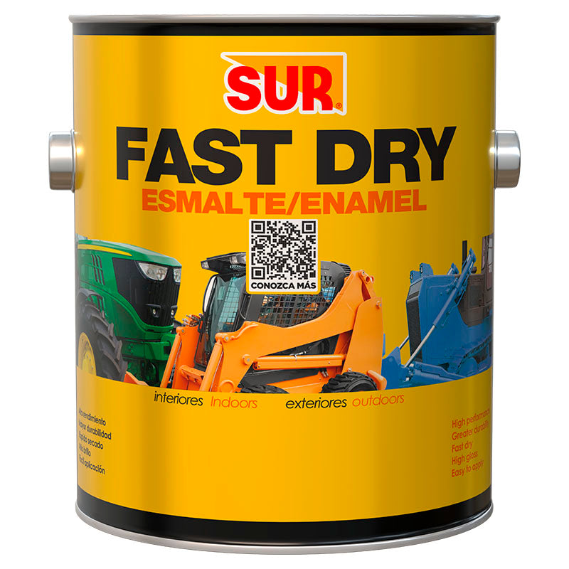 Esmalte Fast Dry amarillo caterpillar 1 gal SUR