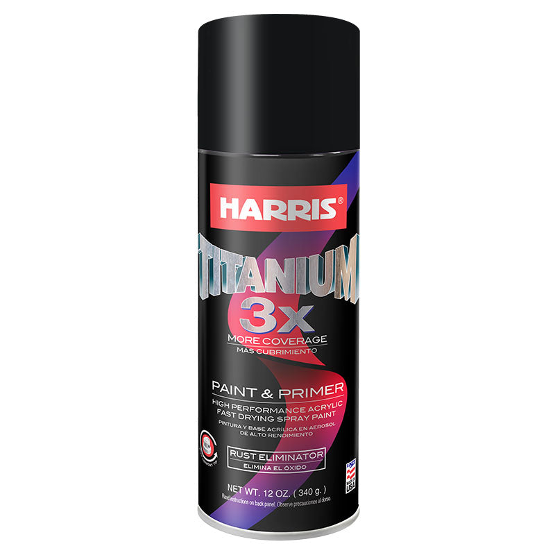 Titanium spray paint, triple coverage, titanium black, 340 g