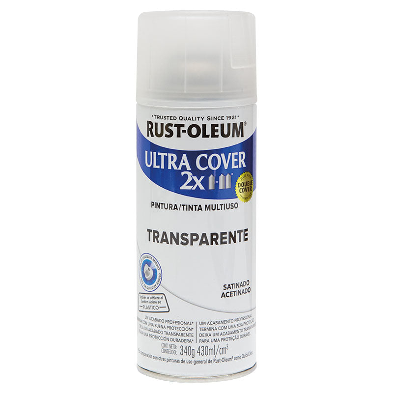 Spray multiuso doble cobertura satinado transparente 340 g