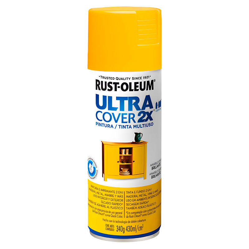 Spray ultra cover 2x amarillo oro brillante 340 g