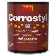 Anticorrosivo base látex Corrostyl café mate 1/4 gal SUR