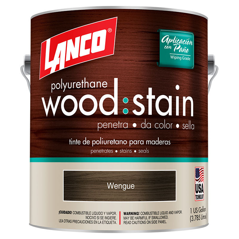 Wood Stain polyurethane matte wenge 1 gal Lanco