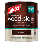 Tinte para madera poliuretano Wood Stain caobilla mate 1 gal Lanco