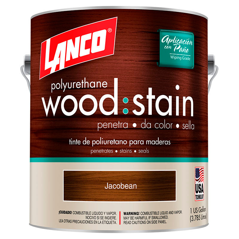 Lanco Jacobean Matte Polyurethane Wood Stain, 1 gal