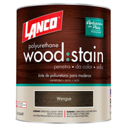 Tinte para madera poliuretano Wood Stain wengué mate 1/4 gal Lanco