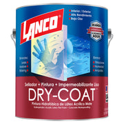 Pintura acrílica Dry Coat blanco pastel liso mate 1 gal Lanco
