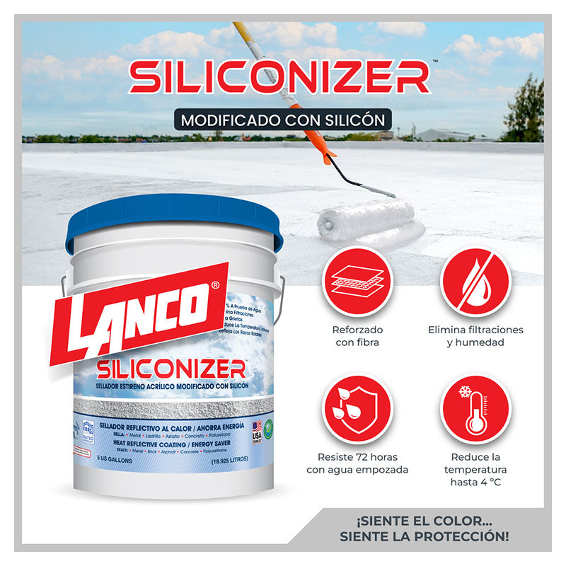 Impermeabilizante Siliconizer teja mate 5 gal Lanco
