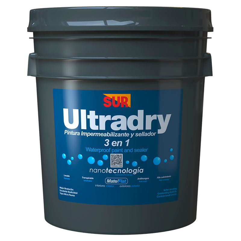 Impermeabilizante base látex Ultra Dry pastel 5 gal SUR