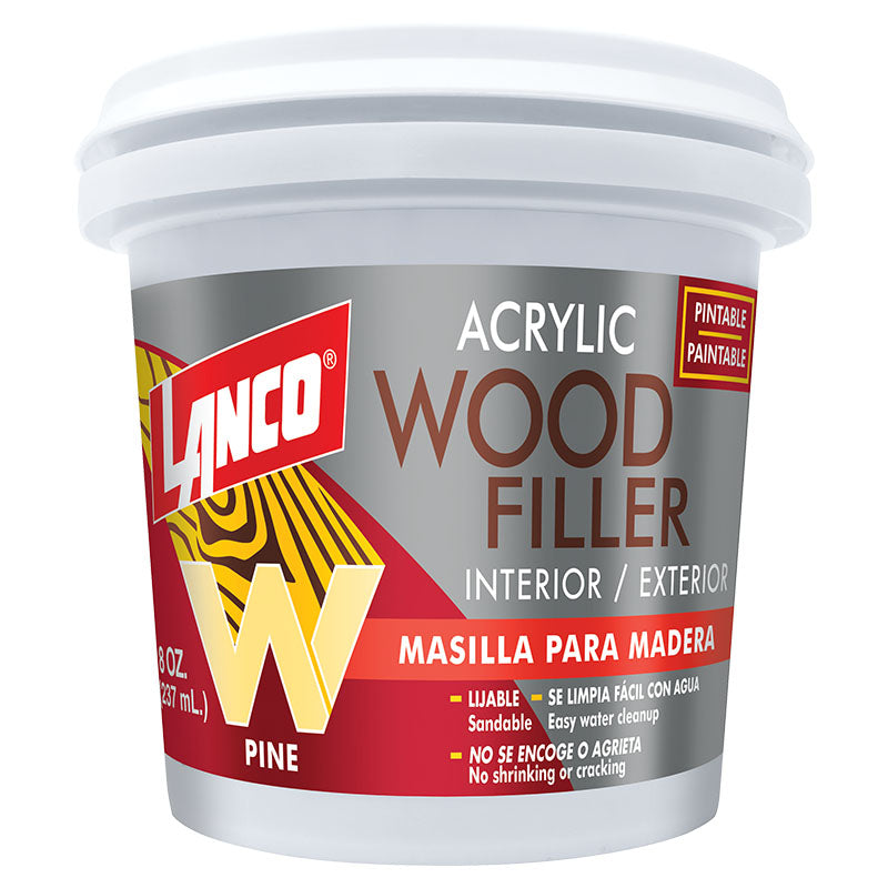 Masilla acrílica madera Wood Filler pino 8 oz