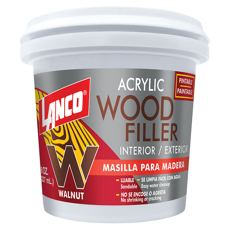 Masilla acrílica madera Wood Filler walnut 8 oz