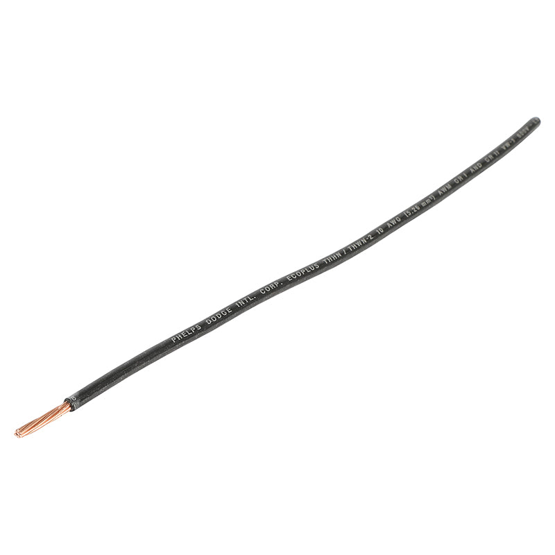 THHN Ecoplus #10 black wire (price per meter)