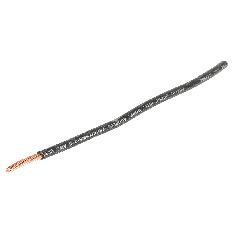 THHN Ecoplus #8 black cable (price per meter)