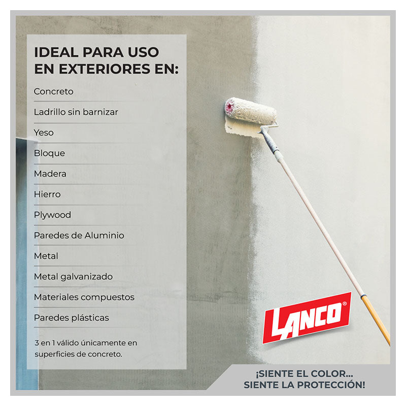 Pintura impermeabilizante Seal Coat blanco mate 1/4 gal Lanco