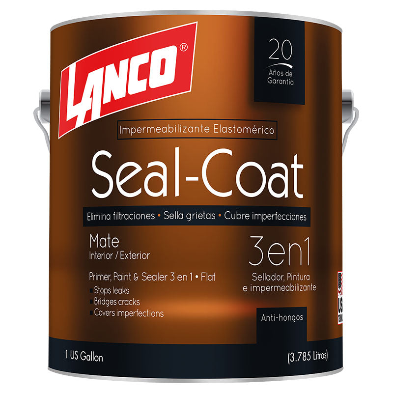 Pintura impermeabilizante Seal Coat blanco mate 1 gal Lanco