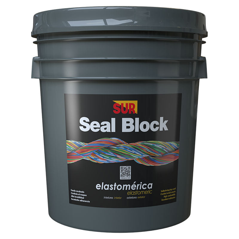 Pintura Seal Block blanco mate 5 gal SUR