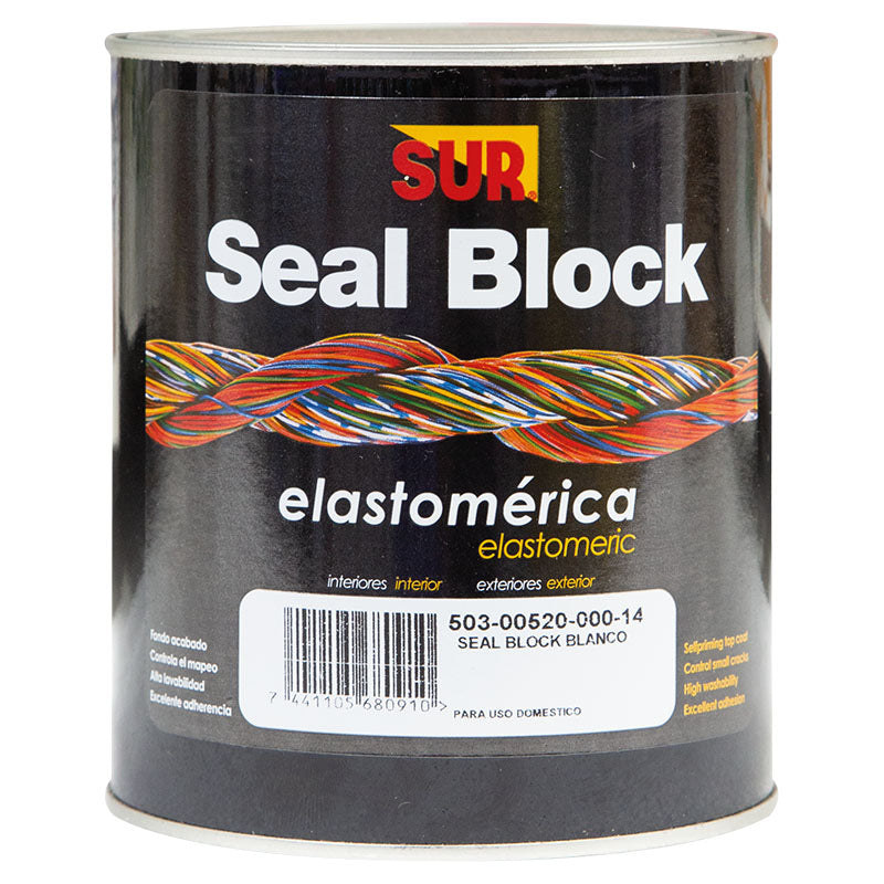 Seal Block matte white paint 1/4 gal SUR