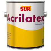 SUR 1 gal White Matte Elastomeric Acrylatex Paint