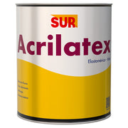 Pintura Acrilatex elastomérica 1/4 gal mate blanco SUR
