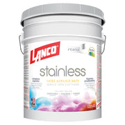 Lanco Stainless latex paint, satin white, 5 gal