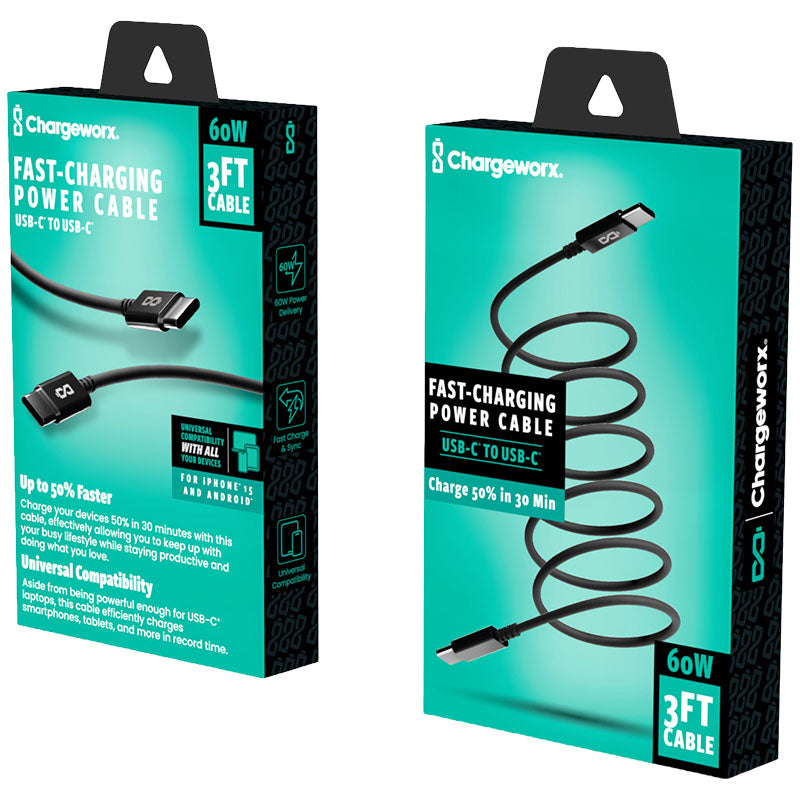 Cable USB C a USB C 1 m negro
