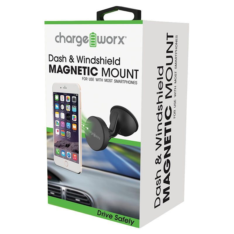 Base para celular magnetica negra Charge worx