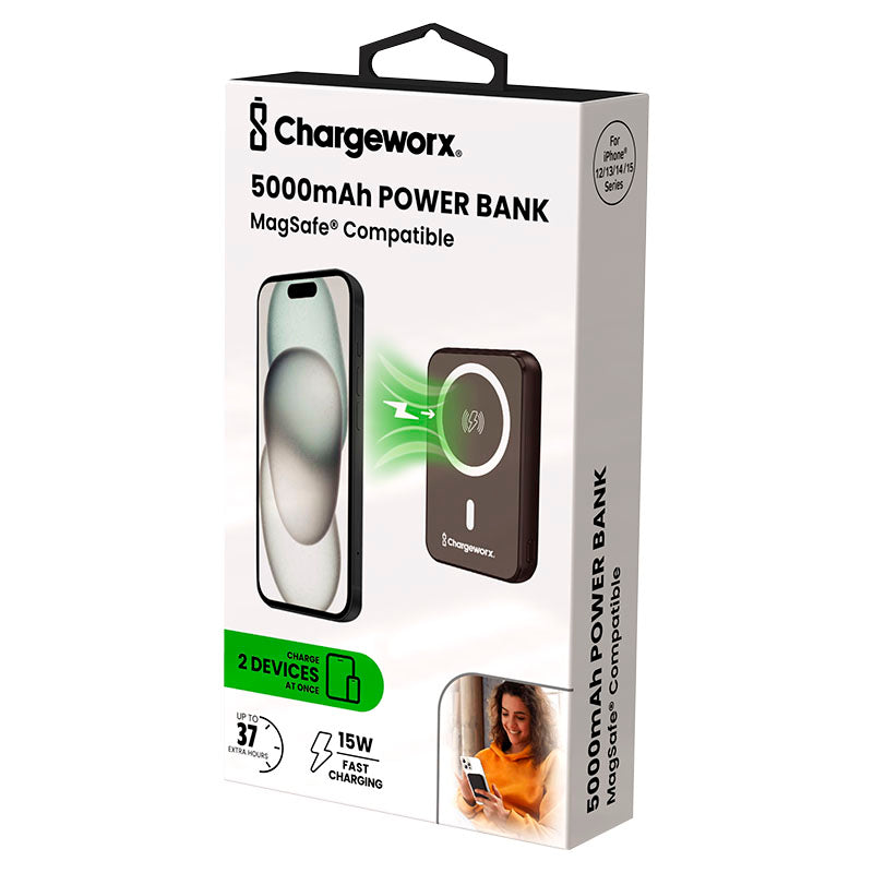 Chargeworx Gray MagSafe Portable Battery