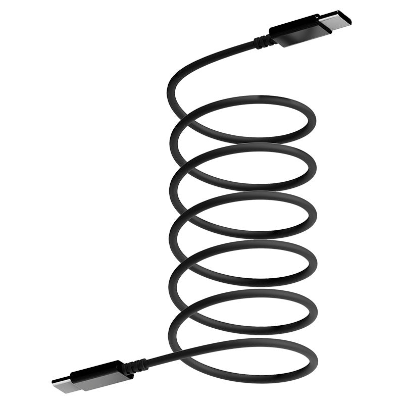 Cable de carga rápida de 1.8 m conexión tipo C a tipo C negro Chargeworx