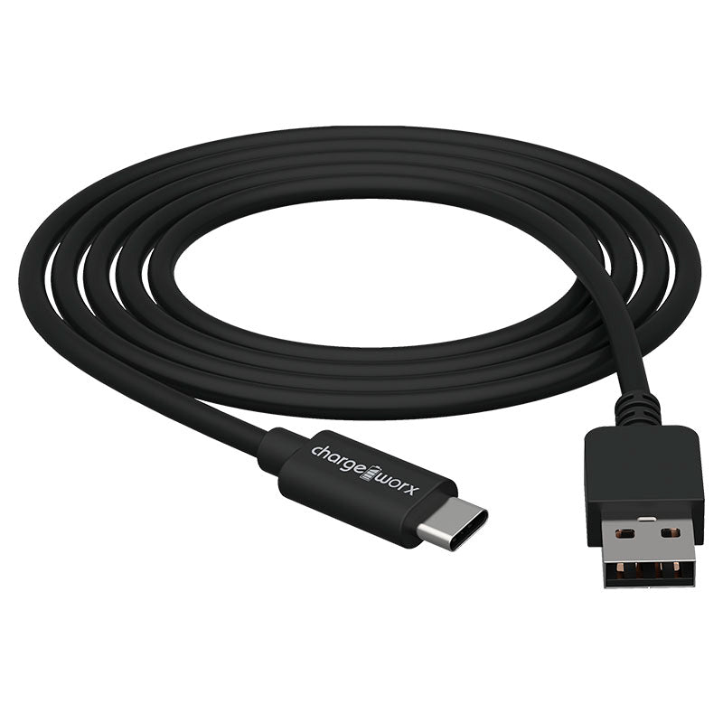 Cable de 1 m conexión USB A a tipo C negro Chargeworx