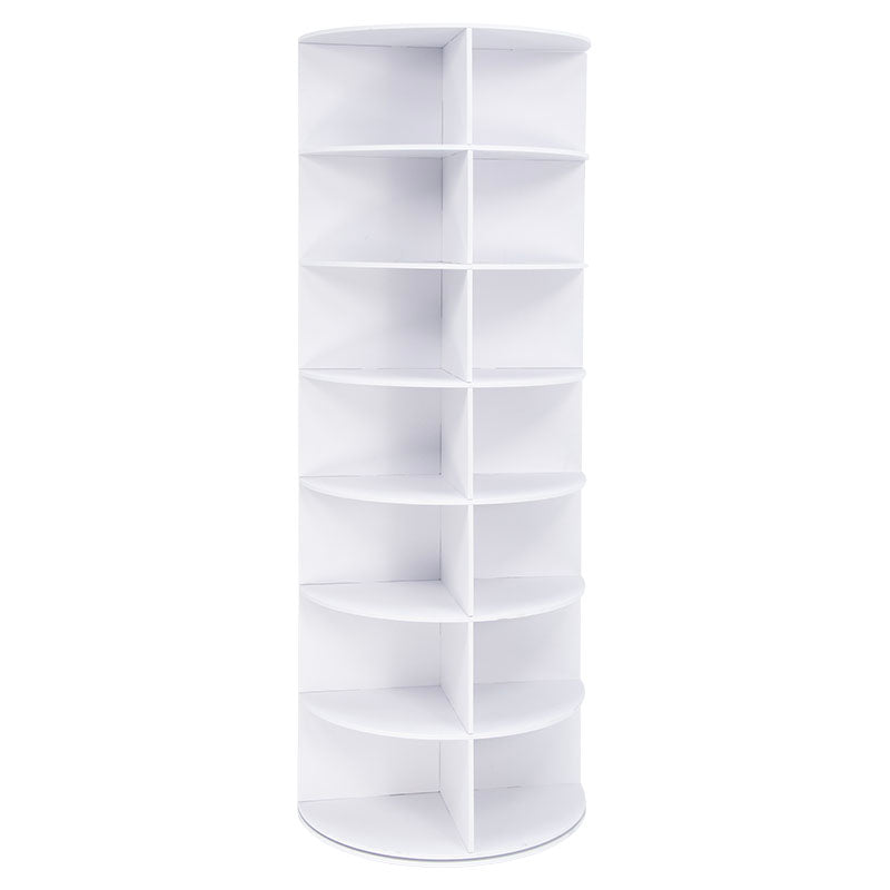 Organizador giratorio multiuso WPC blanco 161 x 60 x 60 Basic Living