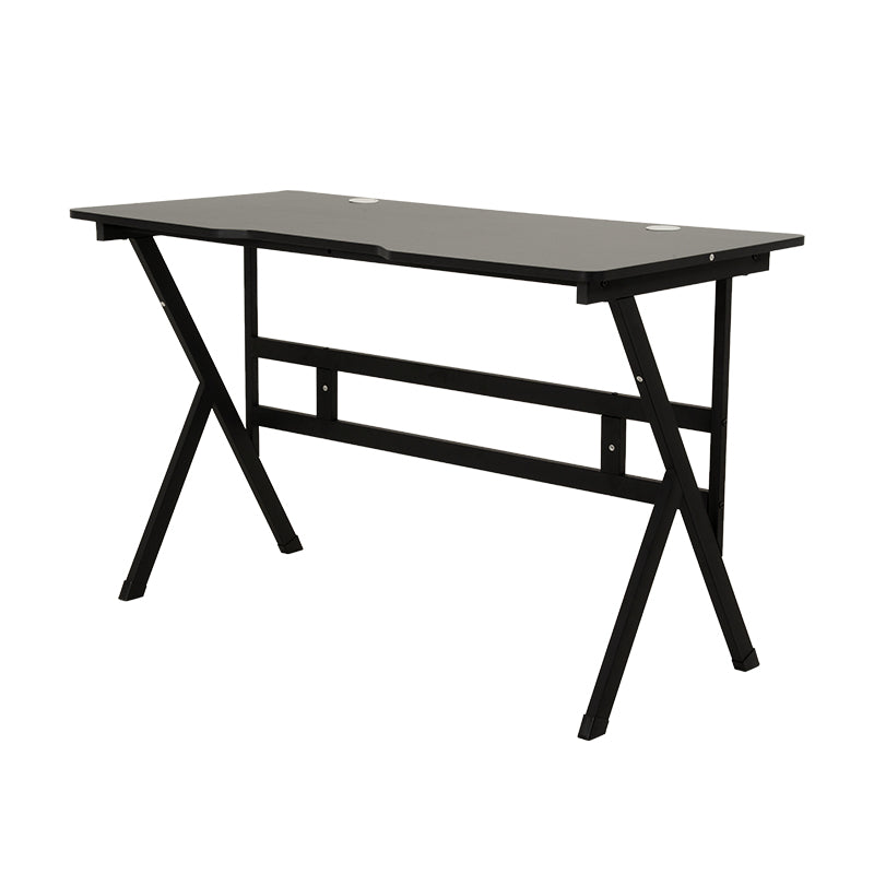 Escritorio de melamina con acabado tipo fibra de carbono 120 x 60 x 75 cm