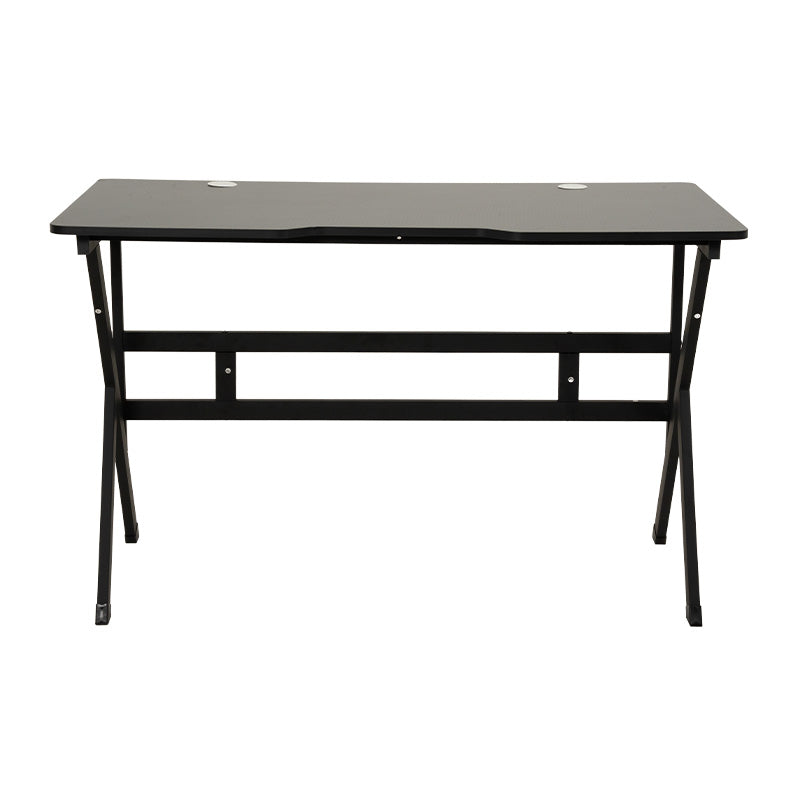 Escritorio de melamina con acabado tipo fibra de carbono 120 x 60 x 75 cm