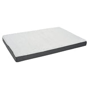 Cama para mascotas rectangular poliéster 8 x 81 x 114 cm gris