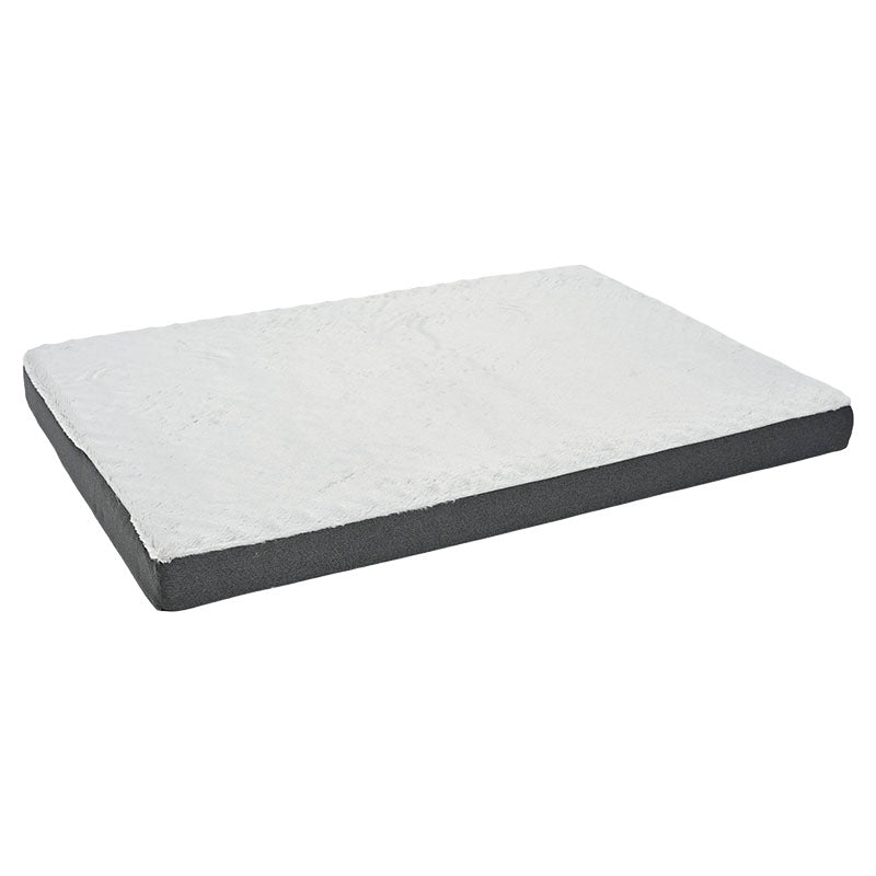 Cama para mascotas rectangular poliéster 8 x 81 x 114 cm gris