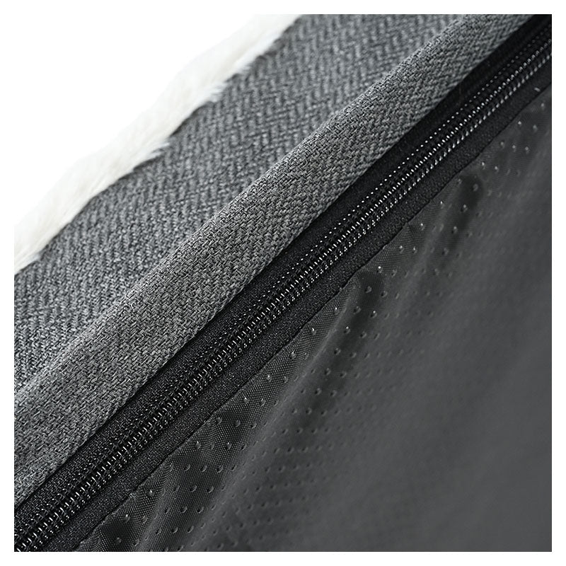Cama para mascotas rectangular poliéster 8 x 81 x 114 cm gris