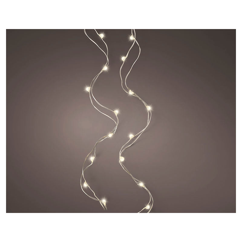 Luces Micro LED tradicional 100 luces 4.95 m blanco cálido.