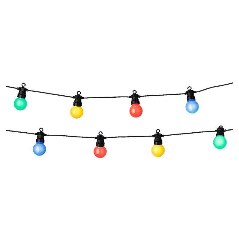 LED string lights, 20 bulbs, 5 m, multicolor
