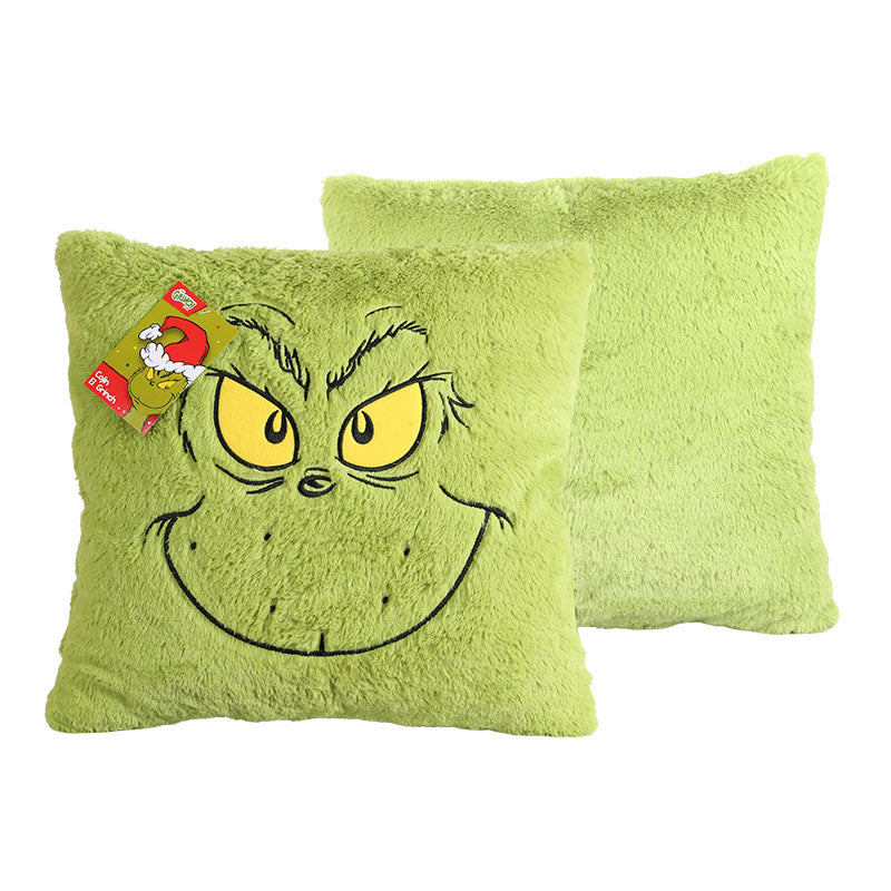 Cojín Grinch verde 40 x 40 cm