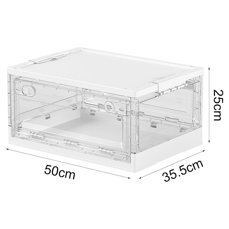 Caja de almacenaje 40 L transparente desarmable uso liviano