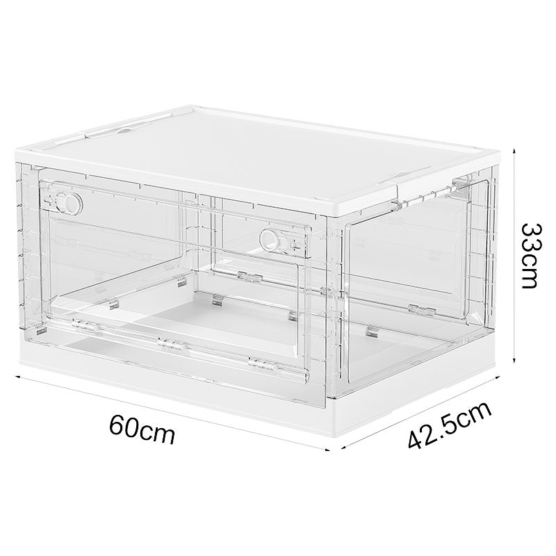 88 L Transparent Collapsible Storage Box Light Use